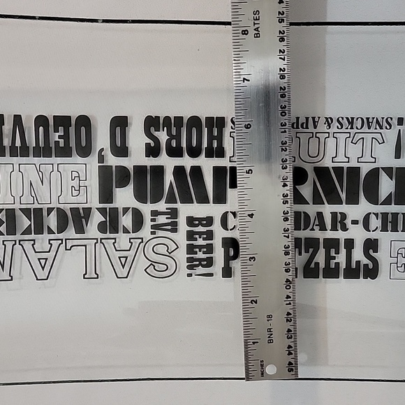 LARGE GLASS SNACK SERVING TRAY - Picture 4 of 5